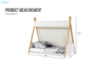 Picture of BRIAN Kids Tent Style Twin Bed (White Frame with Canvas Canopy)