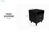 Picture of LINEA 2-Drawer Nightstand with Charging Station (Black)