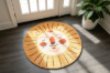 Picture of FABLE D39.5" Cartoon Washable Rug (Lion Printed)