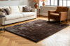 Picture of OAKMONT 90.5"x63"/118"x90.5" Silky Soft High Pile Shaggy Rug (Charcoal)