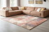 Picture of ELEMENT 90.5"x63"/118"x94.5" Brilliant Rug (Pink Geometric Print)
