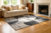 Picture of ELEMENT 90.5"x63"/118"x94.5" Brilliant Rug (Charcoal Abstract Print)