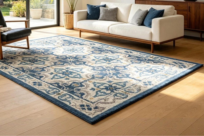 Picture of ISTANBUL 90.5"x63"/118"x94.5" Rug (Blue Floral)