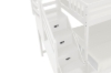 Picture of WILLY Twin-Double Bunk Bed with Storage Staircase (White)