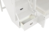 Picture of WILLY Twin-Double Bunk Bed with Storage Staircase (White)