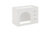 Picture of WESLY Twin-Twin Bunk Bed with Pet‑Friendly Movable Side Cabinet (White)