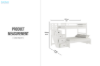 Picture of WILLY Convertible Twin-Twin/Twin-Double Bunk Bed with Storage Staircase (White)