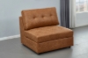 Picture of AUSTEN Fabric Modular Sectional Sofa Range (Brown Gold) - 3PC Combo Set (Armlessx1 + Arm Facing Leftx1 + Arm Facing Rightx1)