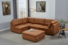 Picture of AUSTEN Fabric Modular Sectional Sofa Range (Brown Gold) - 5PC Big Combo Set (Armlessx2 + Arm Facing Leftx1 + Arm Facing Rightx1 + Ottomanx1)
