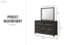 Picture of MONTEREY Solid Mindi Wood Veneer 7-Drawer Dresser with Mirror