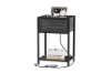Picture of LATCH 1-Drawer 1-Shelf Side Table with Dual Power Outlets & USB Ports (Dark)