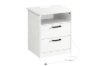 Picture of LATCH 2-Drawer Nightstand/Side Table with Dual Power Outlets, USB & Type-C Ports