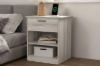 Picture of LATCH 1-Drawer Nightstand/Side Table with Dual Power Outlets, USB & Type-C Ports (Grey)