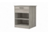 Picture of LATCH 1-Drawer Nightstand/Side Table with Dual Power Outlets, USB & Type-C Ports (Grey)