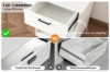 Picture of LATCH 1-Drawer Nightstand/Side Table with Dual Power Outlets, USB & Type-C Ports (White)