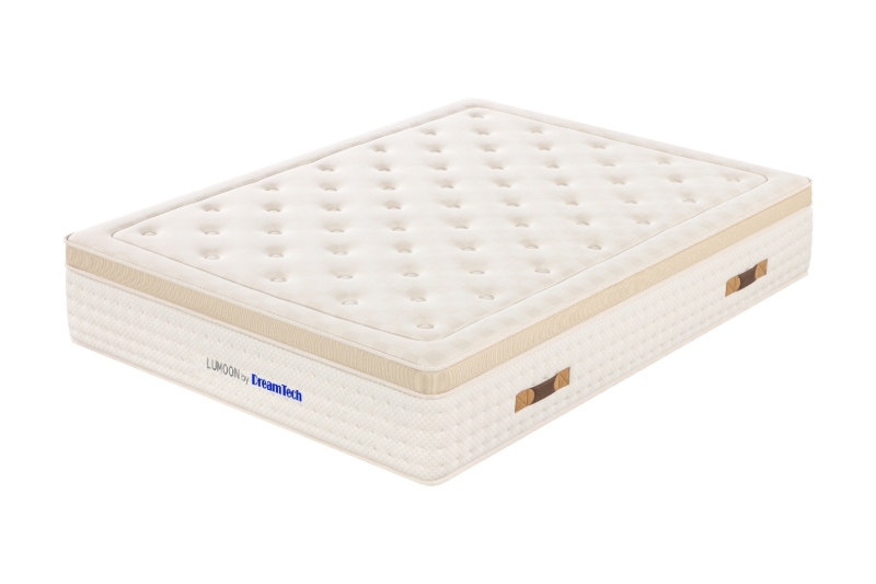 Picture of LUMOON Euro‑Top Pocket Spring & Gel Memory Foam Thick Mattresses with Tencel‑Blend Knit Fabric in Queen/Eastern King Size