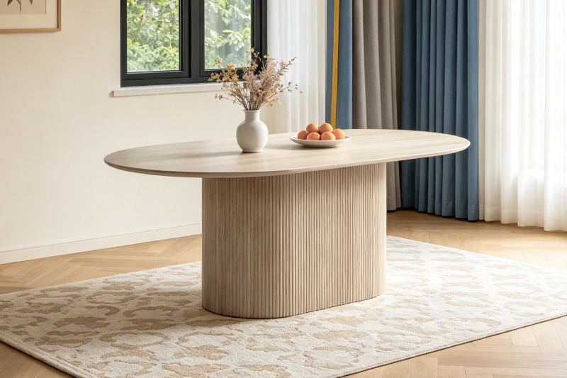 Picture of BELORA L63" Sintered Stone Top Dining Table