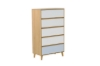 Picture of RENO 5-Drawer Chest (Solid Wood Legs)