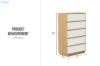 Picture of RENO 5-Drawer Chest (Plinth Base)
