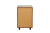 Picture of LUKAN 3-Drawer Mobile File Cabinet (Rustic Brown)