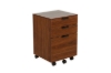 Picture of LUKAN 3-Drawer Mobile File Cabinet (Walnut)