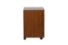 Picture of LUKAN 3-Drawer Mobile File Cabinet with Wheels (Walnut)