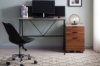 Picture of LUKAN 3-Drawer Mobile File Cabinet (Oak&Walnut)