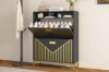 Picture of VANTRA 2 Flip Drawers Shoe Cabinet (Black)
