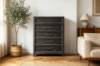 Picture of MONTEREY Solid Mindi Wood Veneer 5-Drawer Chest