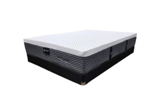 Picture of KING KOIL Froster Cool Hybrid H13" Drop Euro‑Top 5‑Zone Pocket Spring Cool Grandeur Memory Foam Mattress with Deep Freeze Cooling Fabric - Queen Size