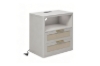 Picture of ROVEA 2-Drawer Nightstand with Charging Station (Grey)