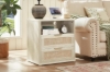 Picture of ROVEA 2-Drawer Nightstand with Charging Station (Beige)