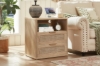Picture of ROVEA 2-Drawer Nightstand with Charging Station (Oak)