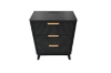 Picture of CALVEN 3-Drawer Nightstand with Dual Power Outlets & USB Ports (Dark)