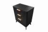 Picture of CALVEN 3-Drawer Nightstand with Dual Power Outlets & USB Ports (Dark)