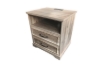 Picture of MILVEN 2-Drawer Nightstand with Dual Power Outlets & USB (Grey)