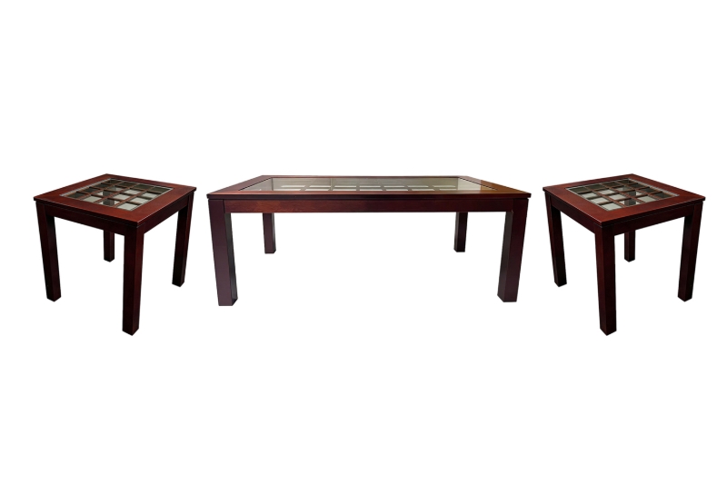 Picture of [FLOOR MODEL CLEARANCE] ABBY Coffee Table with 2 Side Tables Set
