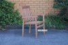Picture of [FLOOR MODEL CLEARANCE] BALI SOLID TEAK STACK ARM CHAIR MODEL 087