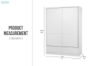 Picture of [FLOOR MODEL CLEARANCE] BANKSIA 2-Door and 2-Drawer Wardrobe