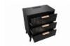 Picture of CALVEN 3-Drawer Nightstand with Dual Power Outlets & USB Ports (Dark)