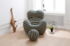 Picture of [FLOOR MODEL CLEARANCE] BOBBY Lounge Chair with Ottoman (Blue and Yellow)