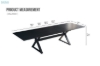 Picture of [FLOOR MODEL CLEARANCE] CAPITOL Extension Dining Table  71"-86.6"-102"-118" Long (Black)