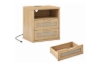 Picture of ROVEA 2-Drawer Nightstand with Charging Station (Oak)
