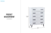 Picture of YUNA 5-Drawer Storage Cabinet/Chest