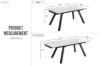 Picture of [FLOOR MODEL CLEARANCE] DALTON 71"-94.5" Extension Matte Sintered Stone Top Dining Table
