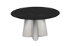 Picture of [FLOOR MODEL CLEARANCE]ELIOT 54" Marble Top Round Dining Table (Black)