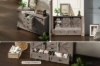 Picture of [FLOOR MODEL CLEARANCE]VITTORIO Sliding Barn Door Cabinet with Drawers (Grey Oak)