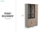 Picture of [FLOOR MODEL CLEARANCE]FOCUS Office System 3-Door Bookshelf & Display Unit