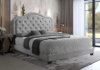 Picture of [FLOOR MODEL CLEARANCE] HELEN Velvet Queen Bed Frame (Grey)