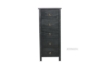 Picture of [FLOOR MODEL CLEARANCE] METRO Solid Pine 5 DRW Slimboy (Black)